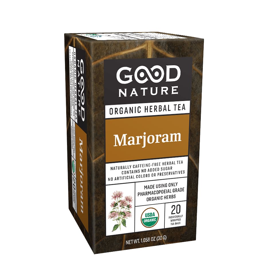 GOOD NATURE Grocery > Beverages > Coffee, Tea & Hot Cocoa GOOD NATURE Organic Marjoram Tea, 30 gm