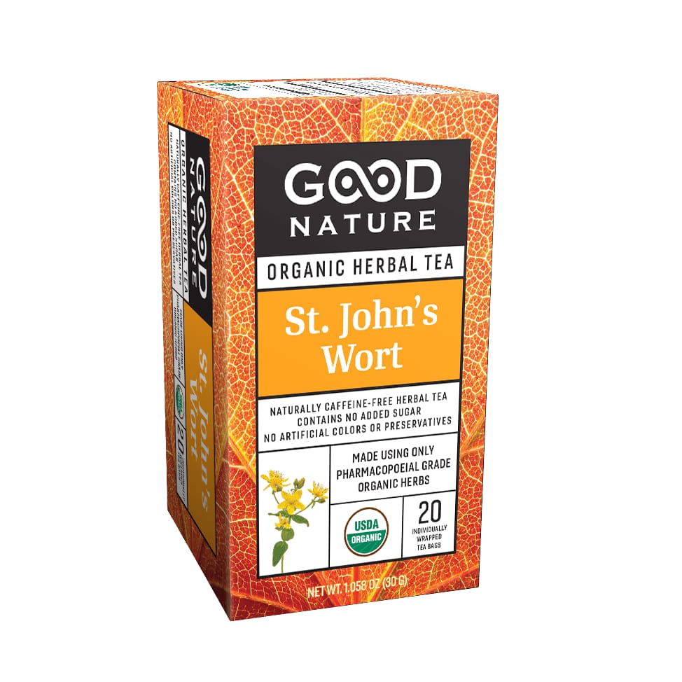 GOOD NATURE Grocery > Beverages > Coffee, Tea & Hot Cocoa GOOD NATURE Organic St Johns Wort Tea, 30 gm