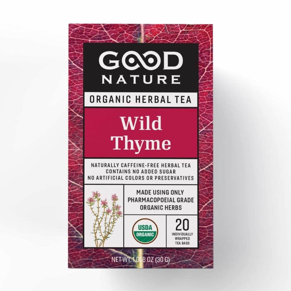 GOOD NATURE Grocery > Beverages > Coffee, Tea & Hot Cocoa GOOD NATURE Organic Wild Thyme Tea, 30 gm