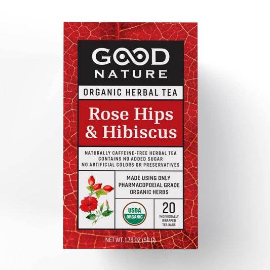 GOOD NATURE: Tea Hibiscus Rosehips 1.76 OZ (Pack of 5) - Grocery > Beverages > Coffee Tea & Hot Cocoa - GOOD NATURE