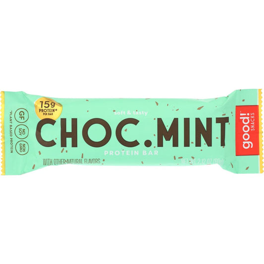 GOOD SNACKS: Chocolate Mint Bar 2.12 oz (Pack of 5) - Grocery > Nutritional Bars Drinks and Shakes - GOOD SNACKS