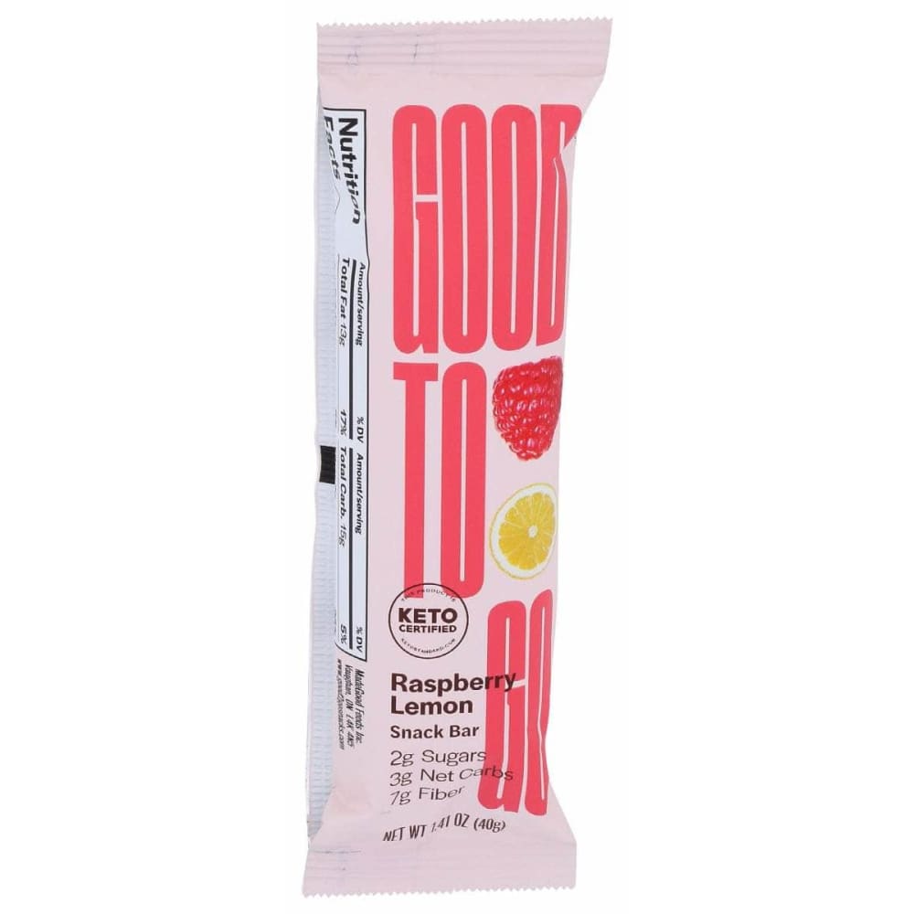 GOOD TO GO GOOD TO GO Raspberry Lemon Snack Bar, 1.4 oz