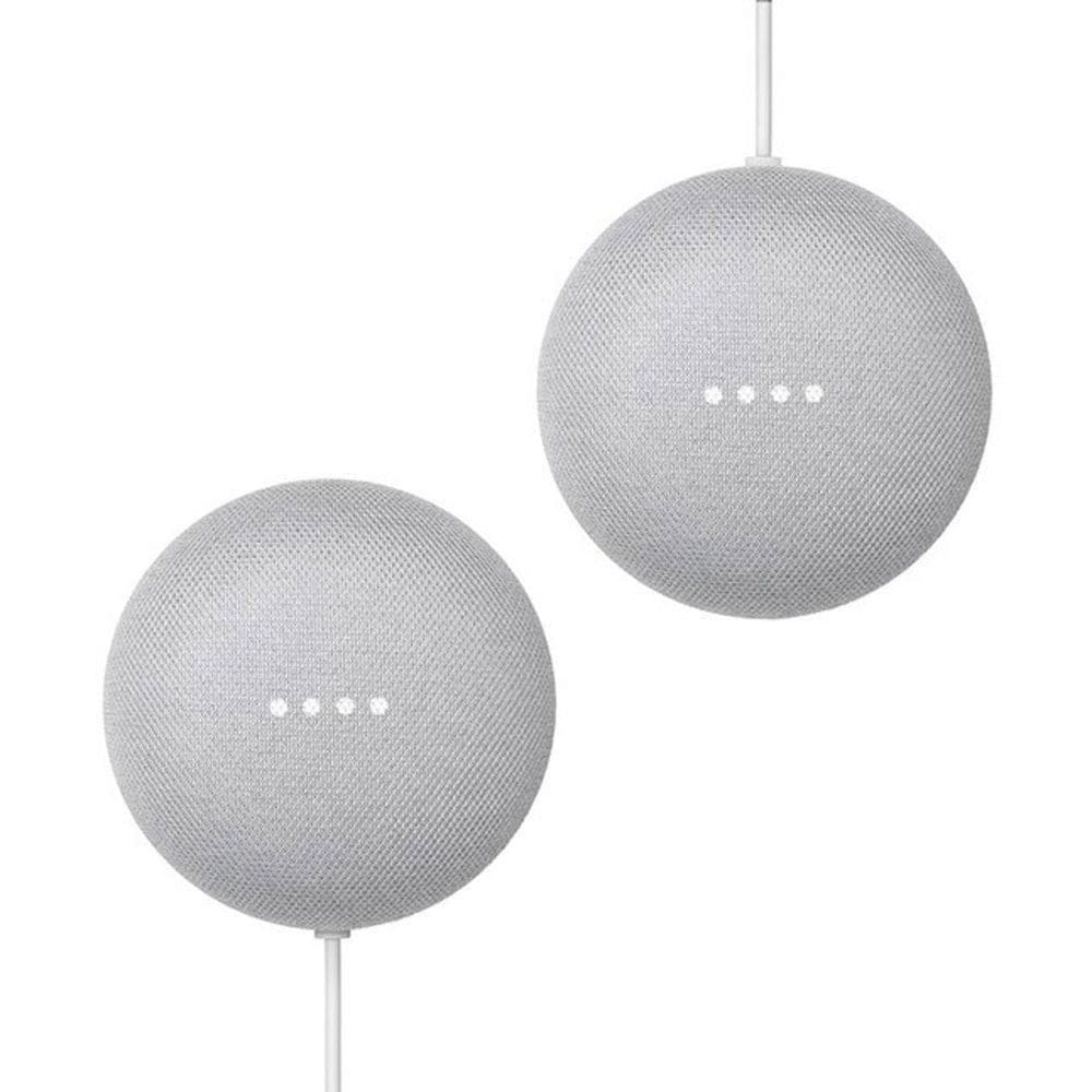 Google Nest Mini (2nd Gen) - Smart Home Speaker 2pk - Chalk (Pack of 5) - Audio - Google