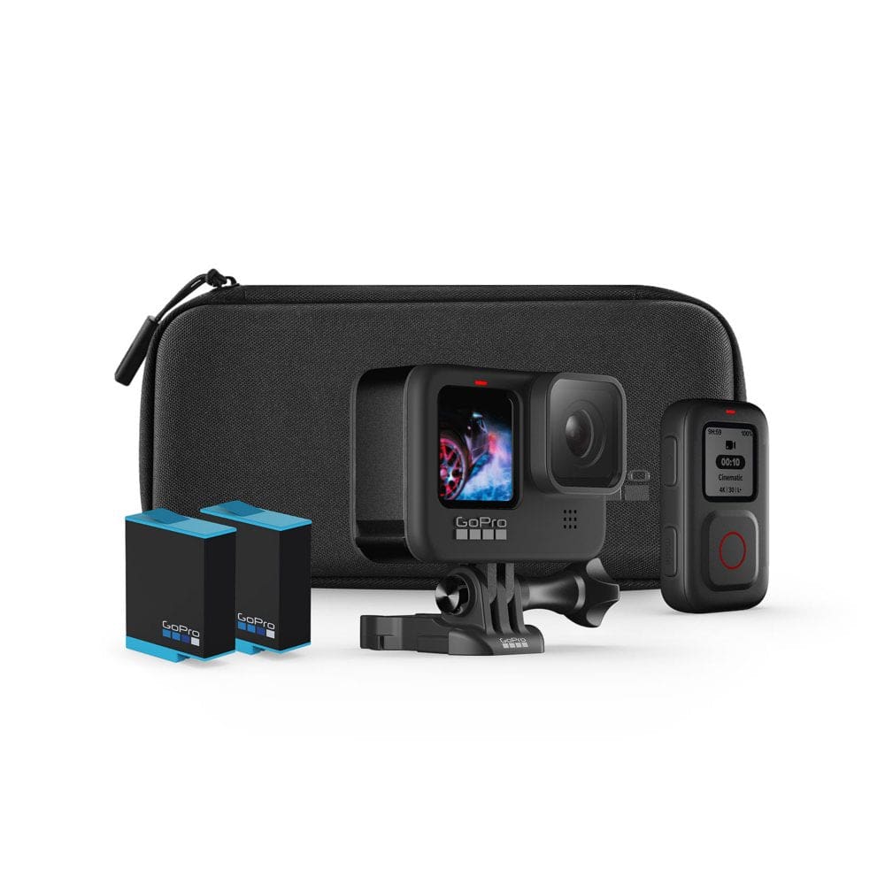 GoPro HERO9 + Remote Spare Battery and Carrying Case - Cameras Dashcams & Drones - GoPro