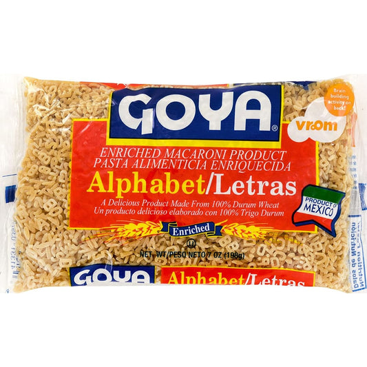 GOYA: Alphabet Pasta 7 oz (Pack of 6) - Grocery > Meal Ingredients > Noodles & Pasta - GOYA