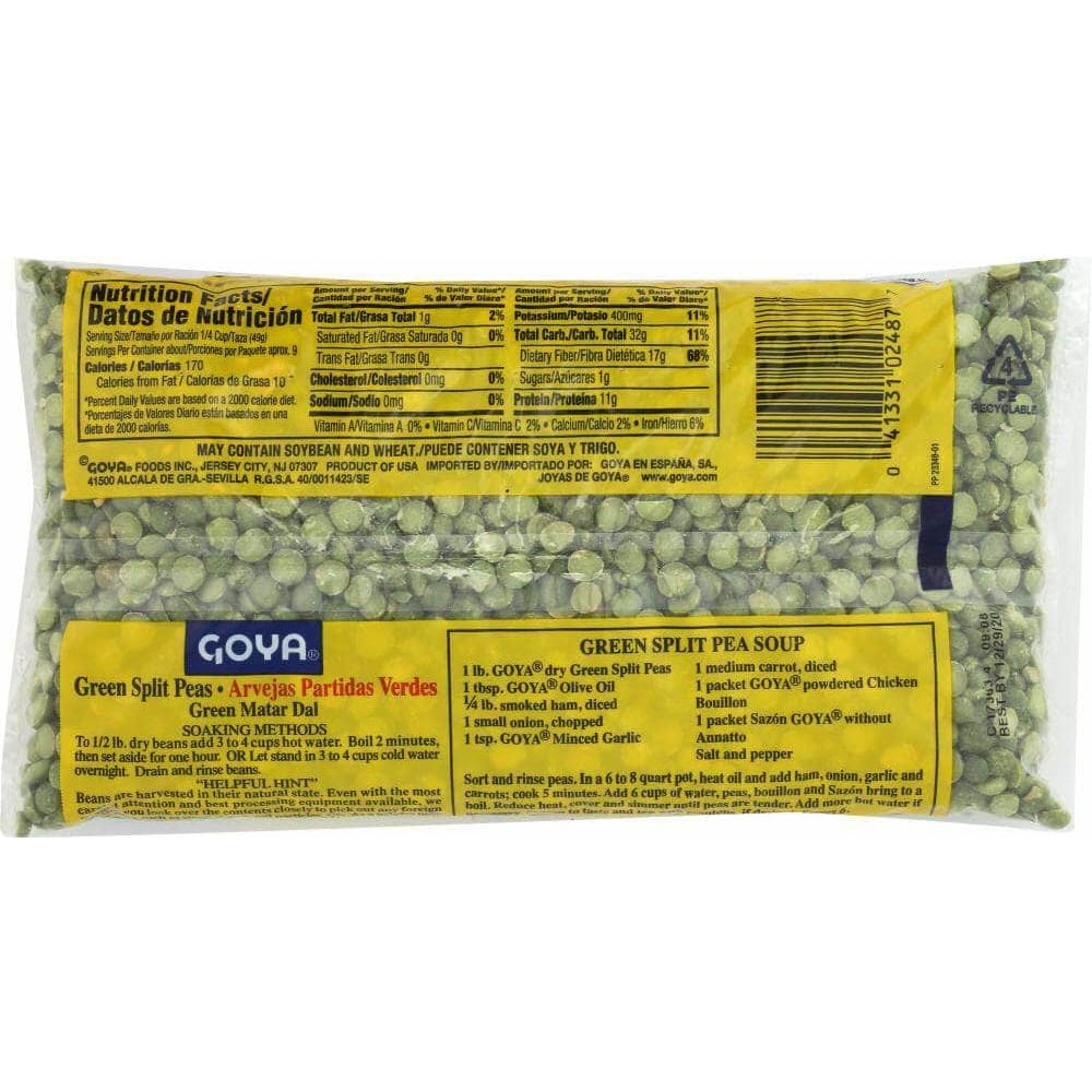 Goya Goya Pea Split Green, 16 oz