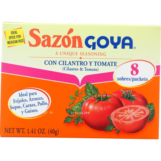 GOYA: Sazon Con Cilantro Tomato 1.41 oz (Pack of 6) - Grocery > Cooking & Baking > Seasonings - GOYA