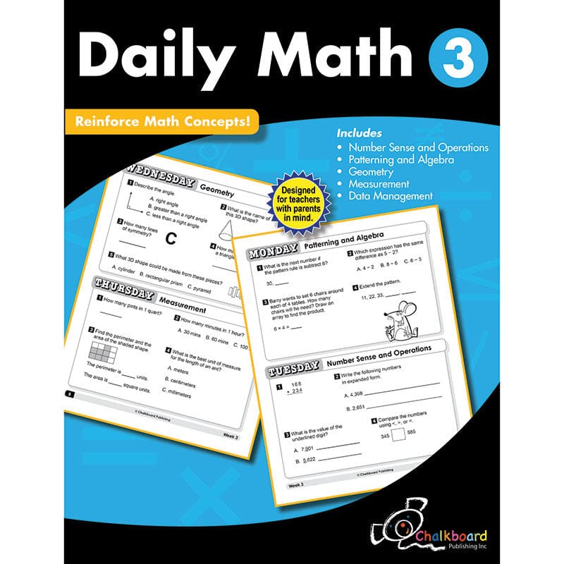 Gr3 Daily Math Workbook (Pack of 2) - Activity Books - Creative Teaching Press