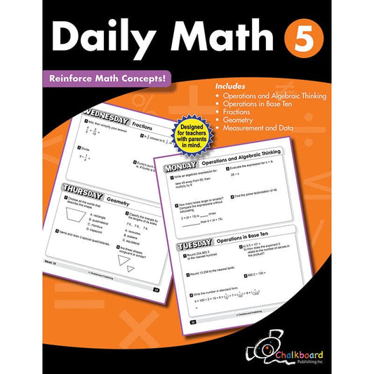 Gr5 Daily Math Workbook (Pack of 2) - Activity Books - Creative Teaching Press