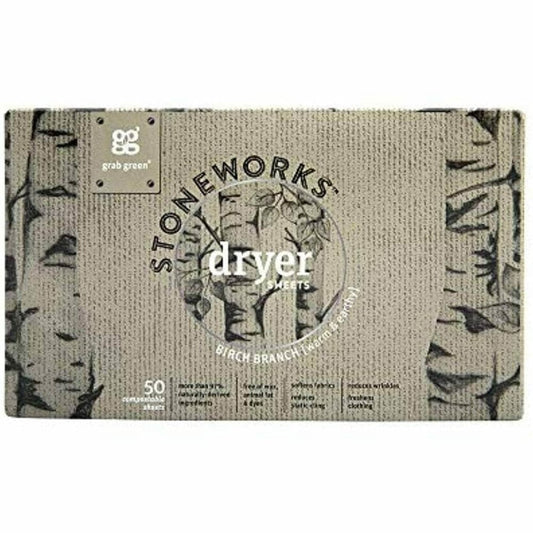 GRABGREEN GRABGREEN Dryer Sheets Birch Branch, 50 pk