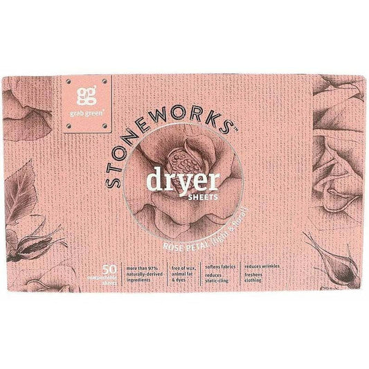 GRABGREEN GRABGREEN Dryer Sheets Rose Petal, 50 pk