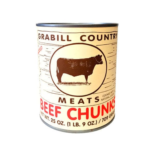 Grabill Country Meats Beef Chunks 25oz (Case of 12) - Misc/Misc Bulk Foods - Grabill Country Meats