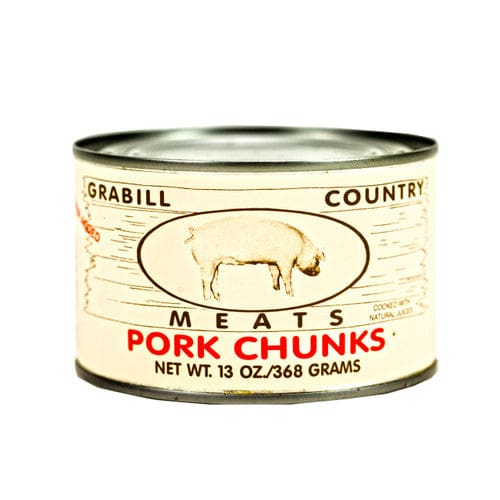 Graboll Grabill Country Meats Pork Chunks 13oz (Case of 12) | ShelHealth