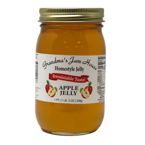 Grandma’s Jam House Homestyle Apple Jelly 16oz (Case of 12) - Misc/Jelly Jams & Spreads - Grandma’s Jam House