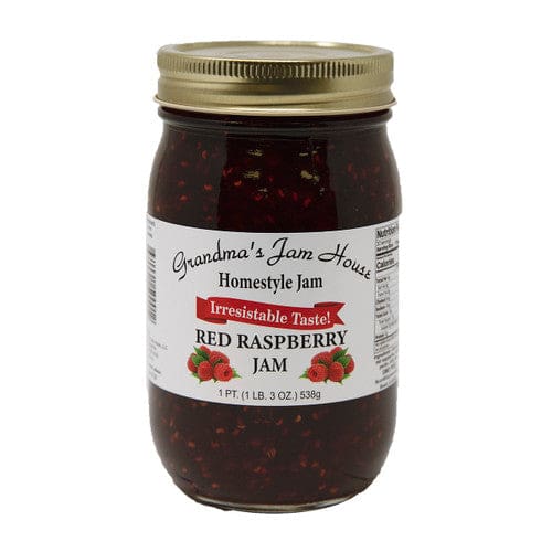 Grandma’s Jam House Homestyle Red Raspberry Jam 16oz (Case of 12) - Misc/Jelly Jams & Spreads - Grandma’s Jam House