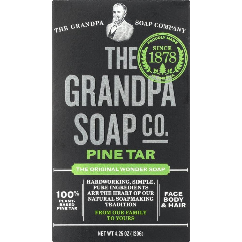 The Grandpa Soap Company Grandpa's Wonder Pine Tar Soap, 4.25 Oz