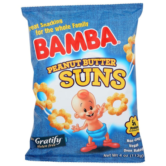 GRATIFY: Bamba Peanut Butter Suns 4 oz (Pack of 5) - Grocery > Beverages > Coffee Tea & Hot Cocoa > Snacks Other - GRATIFY