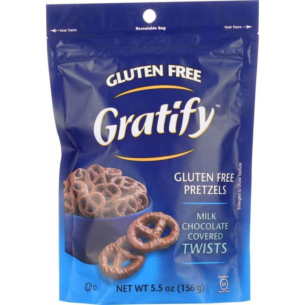 Gratify Gratify Pretzels Milk Chocolate Covered Twists Gluten Free, 5.5 oz