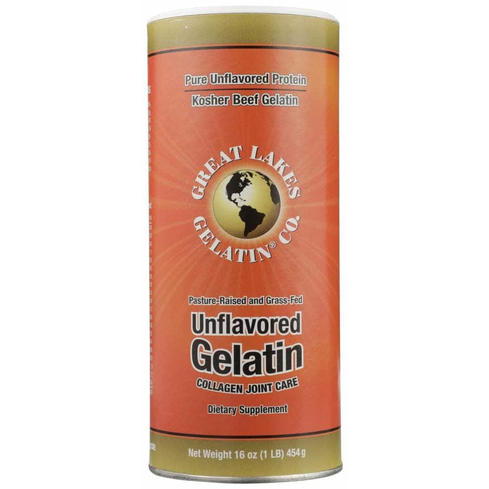 Great Lakes Gelatin Great Lakes Beef Hide Gelatin Collagen Joint Care Unflavored, 1 lb