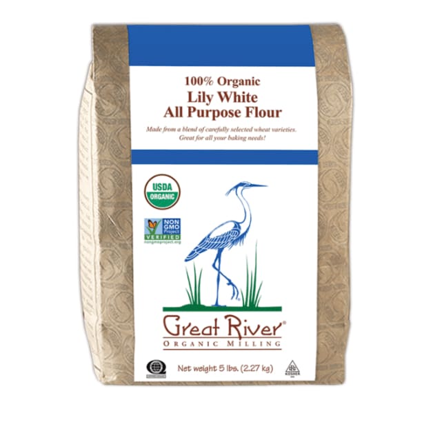 GREAT RIVER ORGANIC MILLING Grocery > Cooking & Baking > Flours GREAT RIVER ORGANIC MILLING: Organic All Purpose Lily White Flour, 5 lb