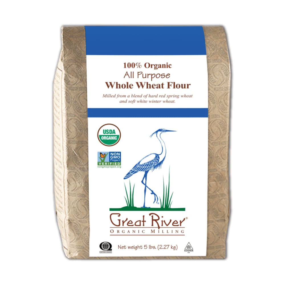 GREAT RIVER ORGANIC MILLING Grocery > Cooking & Baking > Flours GREAT RIVER ORGANIC MILLING: Organic All Purpose Whole Wheat Flour, 5 lb