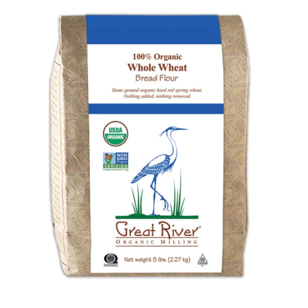 GREAT RIVER ORGANIC MILLING Grocery > Cooking & Baking > Flours GREAT RIVER ORGANIC MILLING: Organic Whole Wheat Bread Flour, 5 lb