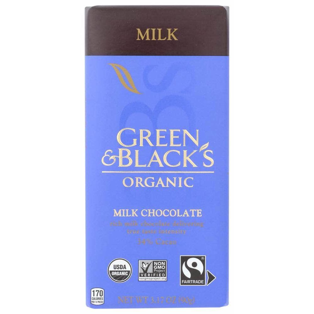 Green & Blacks Green & Blacks Organic Milk Chocolate Bar, 3.17 Oz