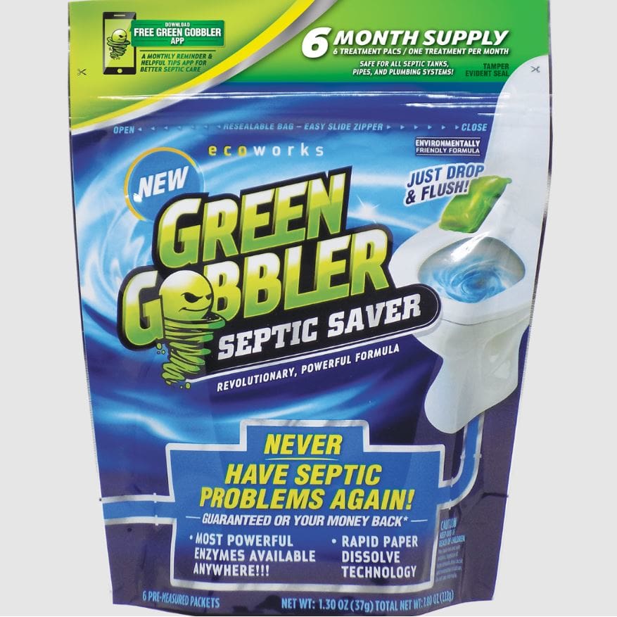 GREEN GOBBLER: Septic Saver 6 Count 7.8 oz (Pack of 3) - General Merchandise > HOUSEHOLD PRODUCTS - GREEN GOBBLER