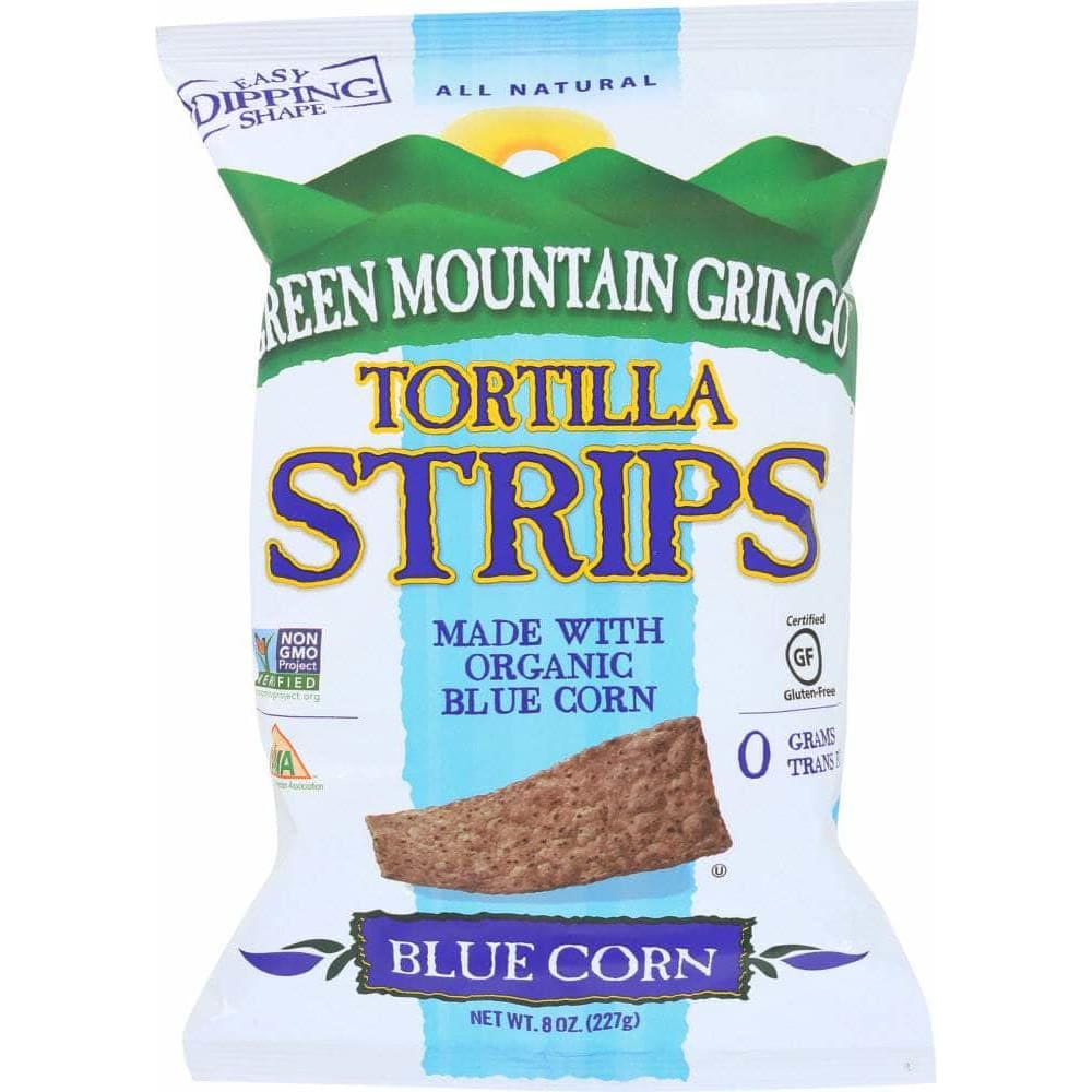 Green Mountain Gringo Green Mountain Gringo Organic Blue Corn Tortilla Strips, 8 oz