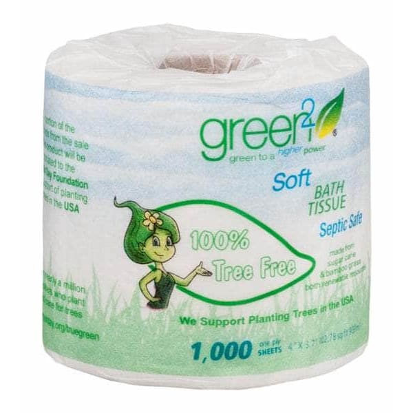 GREEN2 Green2 1000 Sheets Tree Free Bathroom Tissue, 1 Ea