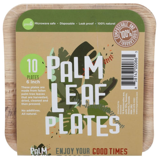 GREENLID: Palm Leaf Tableware 10 pk (Pack of 3) - Household Products > DISPOSABLE CUPS & DINNERWARE - GREENLID