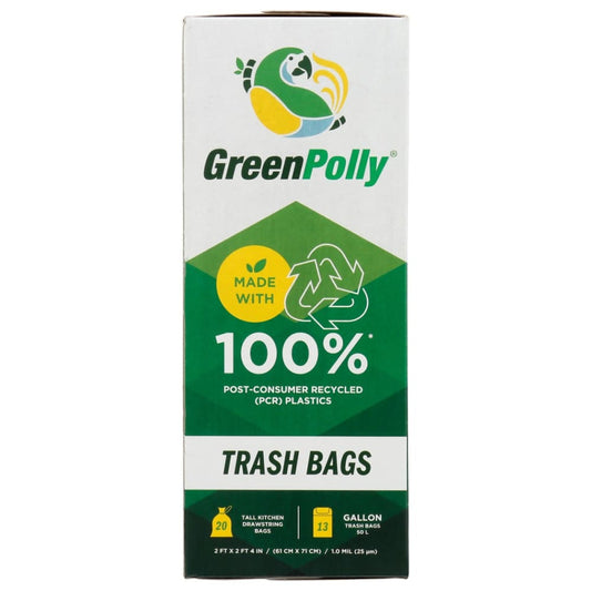 GREENPOLLY: Trash Bags 13 Gallon 20 bg (Pack of 5) - General Merchandise > HOUSEHOLD PRODUCTS > TRASH BAGS - GREENPOLLY