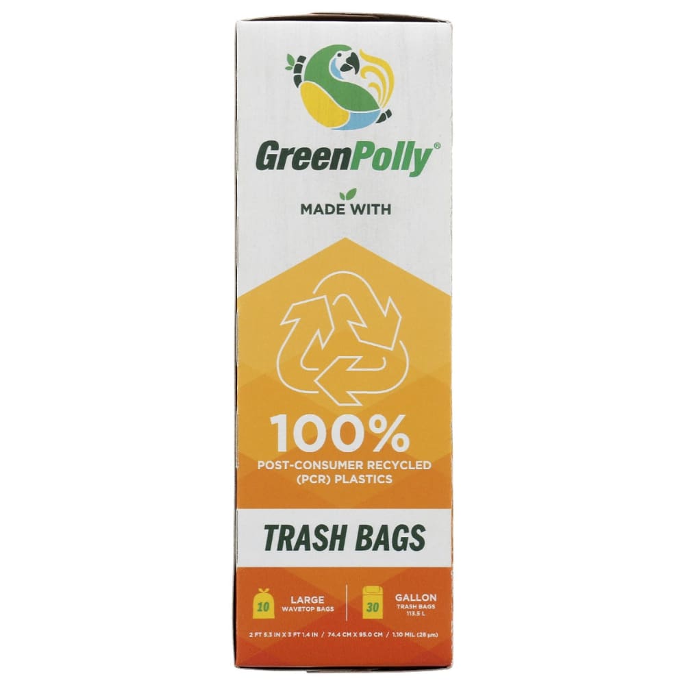 GREENPOLLY: Trash Bags 30 ga - General Merchandise > HOUSEHOLD PRODUCTS > TRASH BAGS - GREENPOLLY