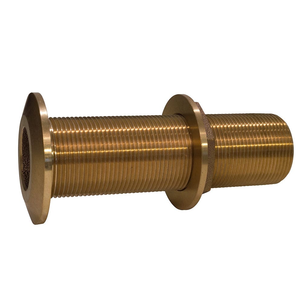 GROCO 1-1/ 2 Bronze Extra Long Thru-Hull Fitting w/ Nut - Marine Plumbing & Ventilation | Thru-Hull Fittings - GROCO