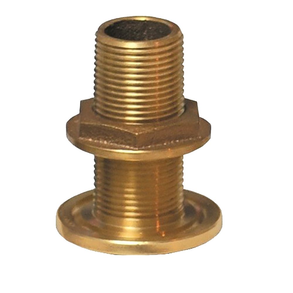 GROCO 1 NPS NPT Combo Bronze Thru-Hull Fitting w/ Nut - Marine Plumbing & Ventilation | Thru-Hull Fittings - GROCO