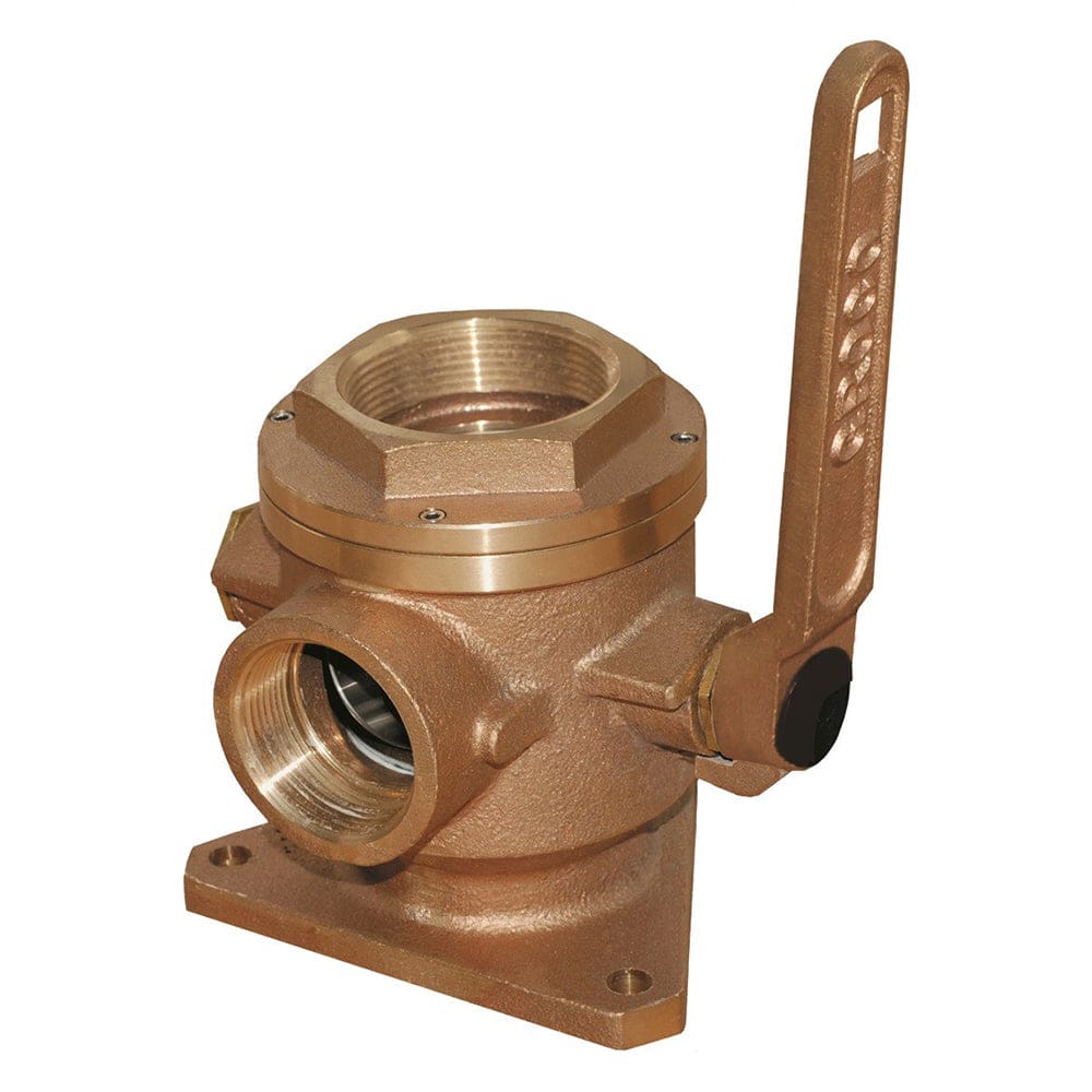 GROCO 2-1/ 2 Safety Seacock w/ 2 Side Port - Marine Plumbing & Ventilation | Fittings - GROCO