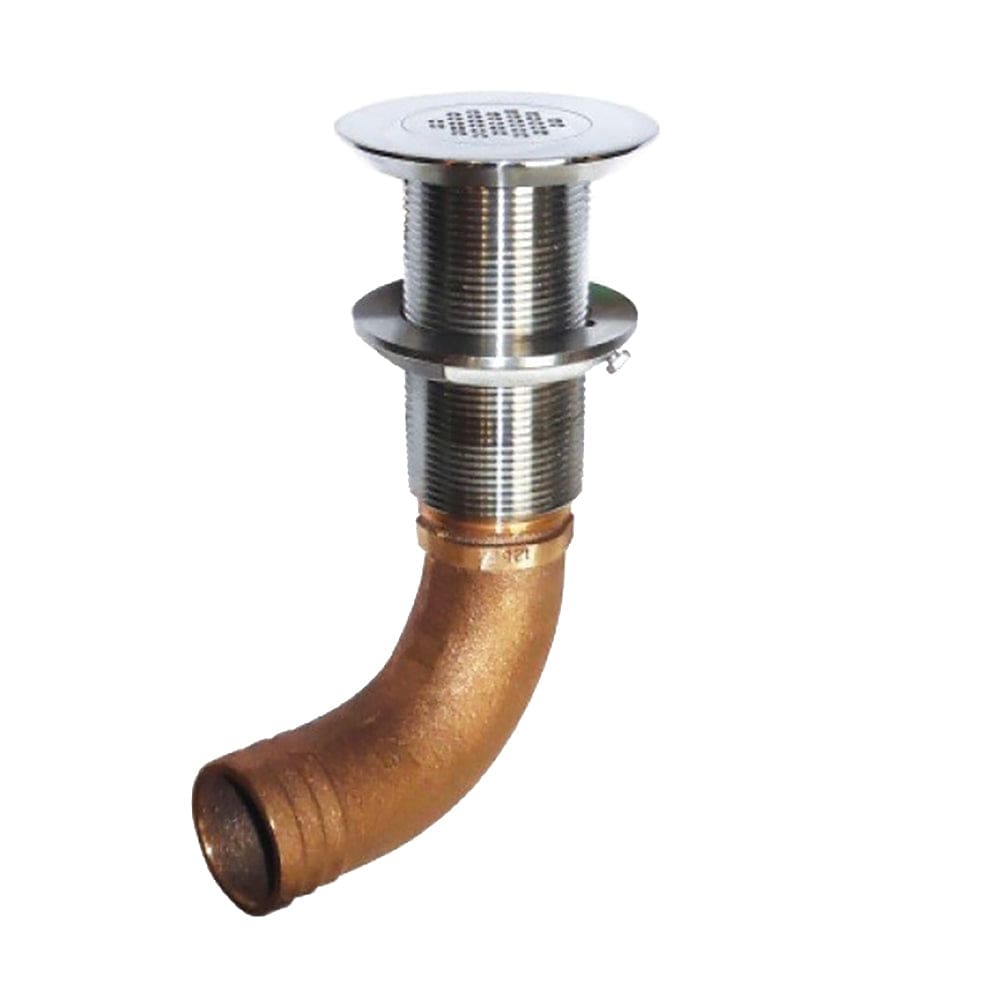 GROCO Deck Scupper 90 Degree 1-1/ 2 Hose Connection - Marine Plumbing & Ventilation | Fittings - GROCO