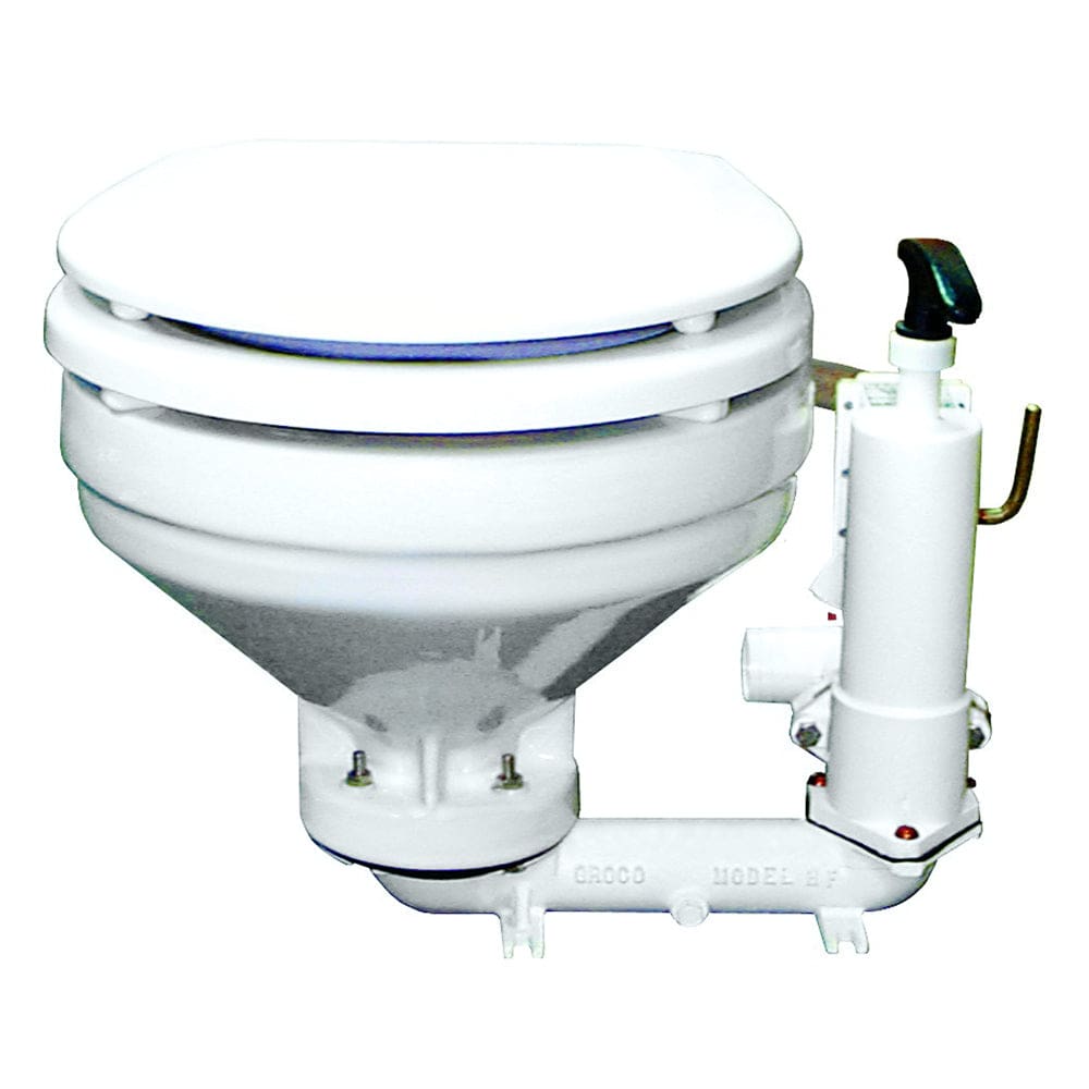 GROCO HF Series Hand Operated Marine Toilet - Marine Plumbing & Ventilation | Marine Sanitation - GROCO