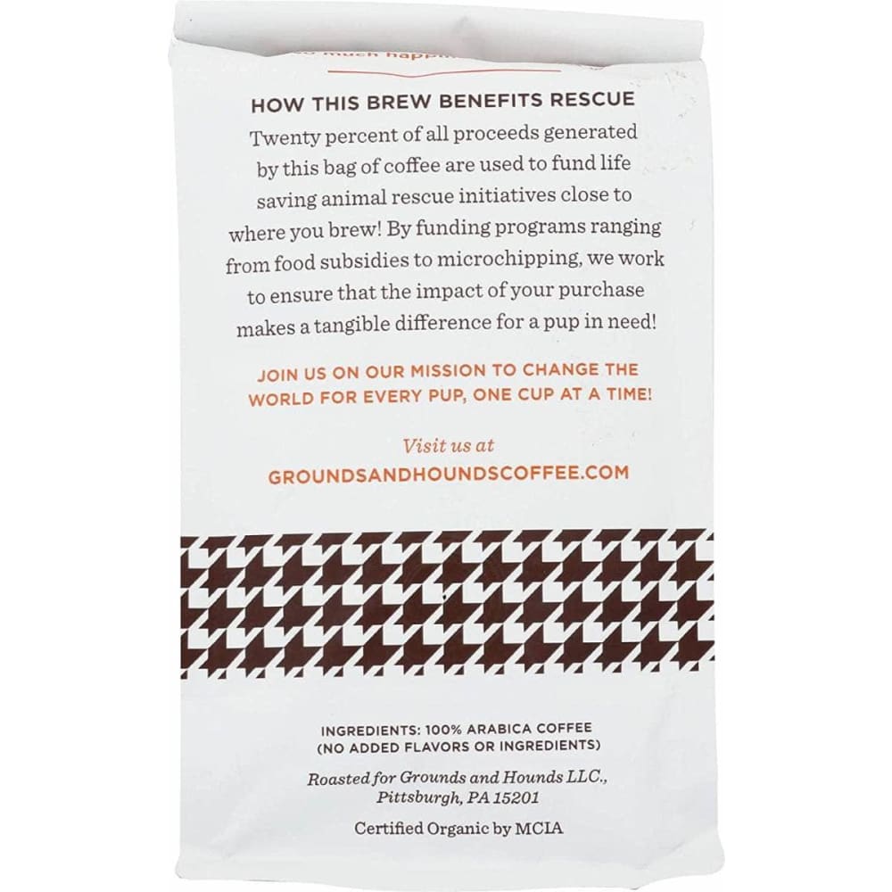 GROUNDS & HOUNDS Grocery > Beverages > Coffee, Tea & Hot Cocoa GROUNDS & HOUNDS COFFEE: Paper Slippers Whole Bean Coffee, 12 oz