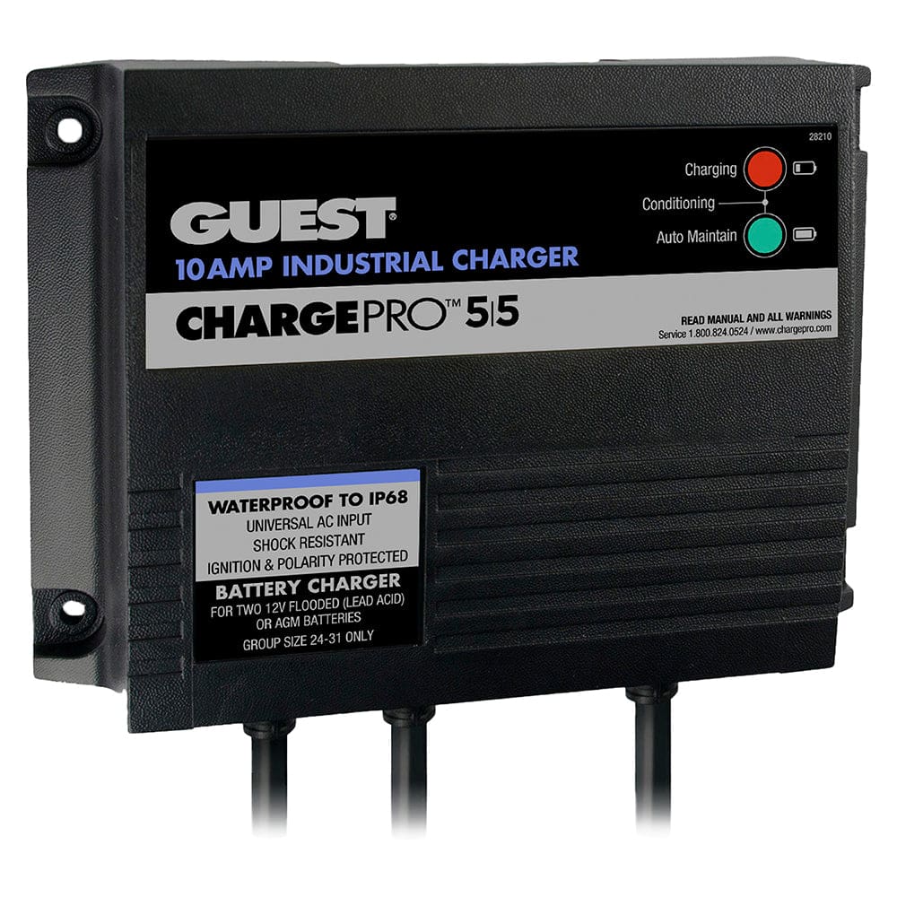 Guest 10AMP - 12/ 24V 2 Bank 120V Input On-Board Battery Charger - Electrical | Battery Chargers - Guest
