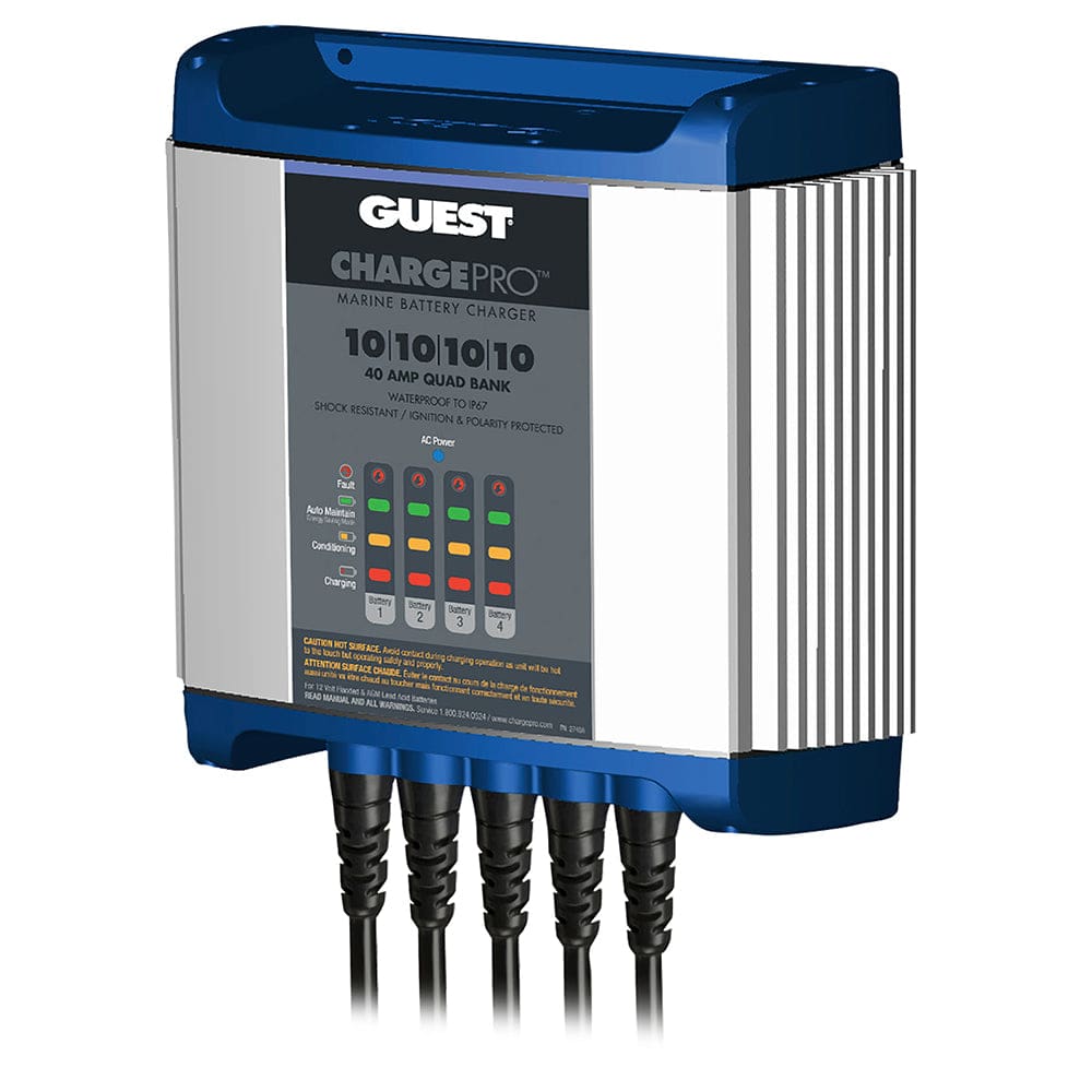 Guest On-Board Battery Charger 40A / 12V - 4 Bank - 120V Input - Electrical | Battery Chargers - Guest