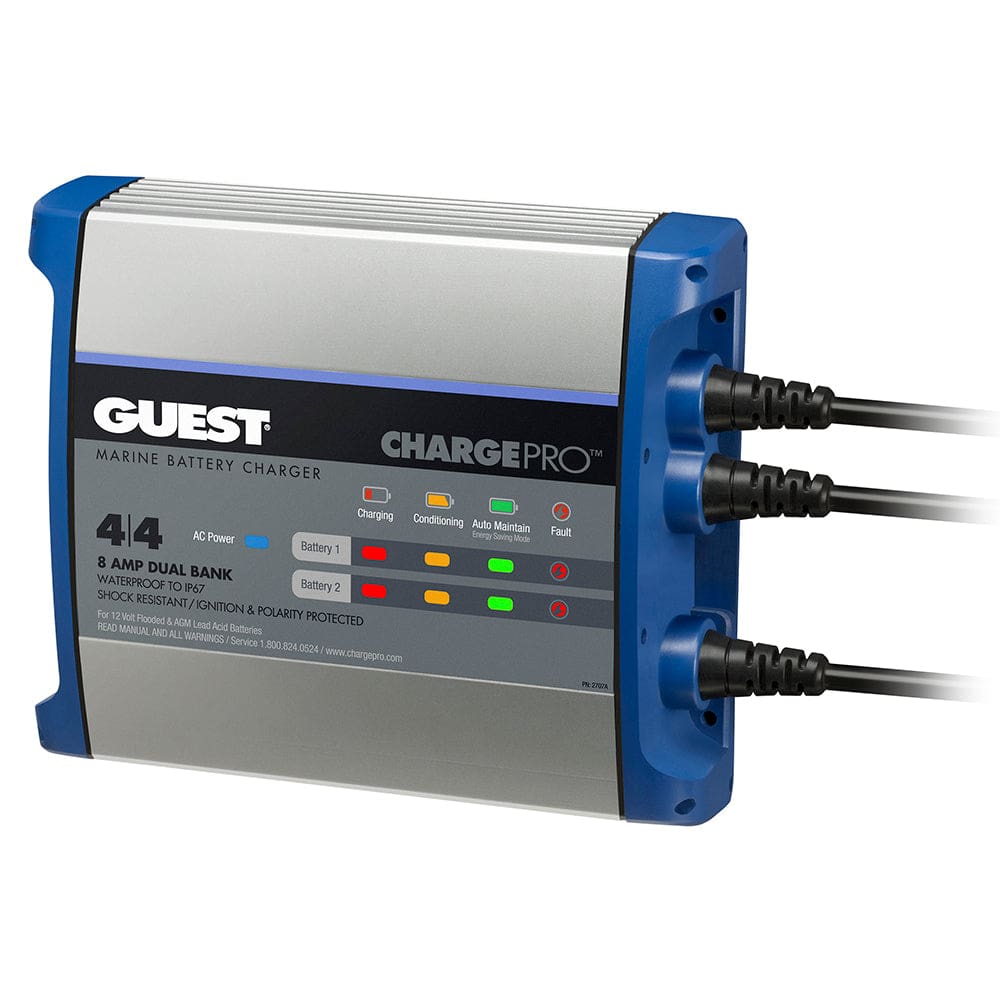 Guest On-Board Battery Charger 8A / 12V - 2 Bank - 120V Input - Electrical | Battery Chargers - Guest