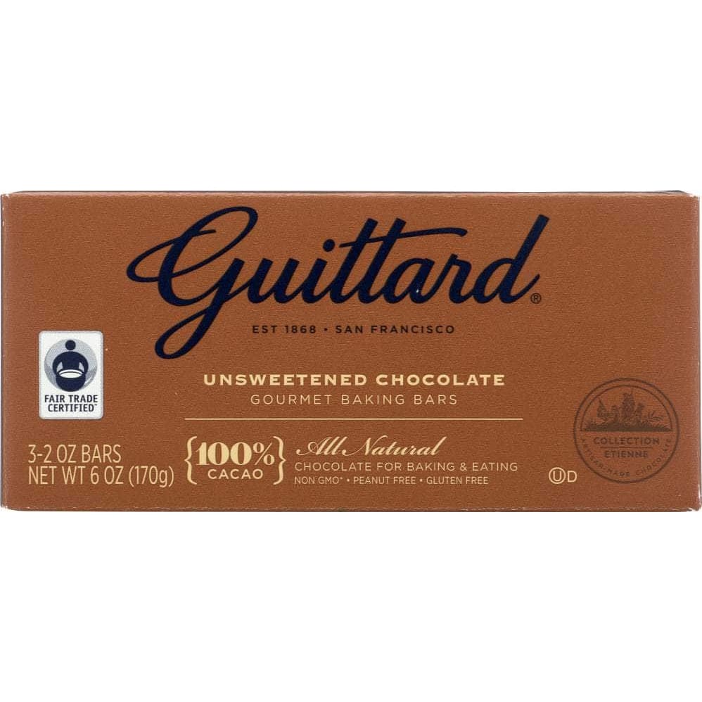Guittard Guittard Unsweetened Chocolate Gourmet Baking Bars, 6 oz