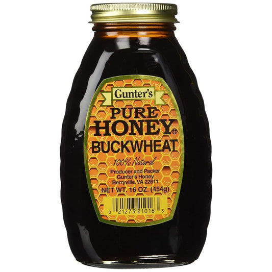 GUNTERS: Pure Buckwheat Honey 16 oz (Pack of 4) - Breakfast > Breakfast Syrups - GUNTERS
