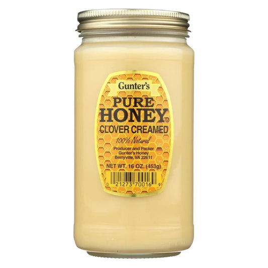GUNTERS: Pure Honey Clover Creamed 16 oz (Pack of 4) - Breakfast > Breakfast Syrups - GUNTERS