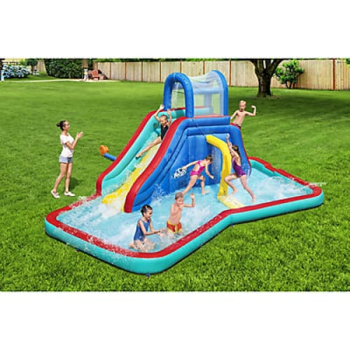 H2OGO! Waterfall Waves Mega Kids Inflatable Water Park - Home/Patio & Outdoor Living/Swimming Pools & Accessories/Pools/ - ShelHealth