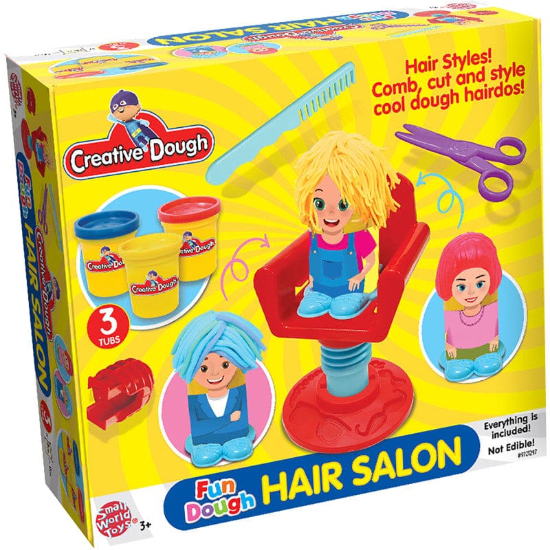 Hair Salon Fun Dough (Pack of 2) - Dough & Dough Tools - Small World Toys