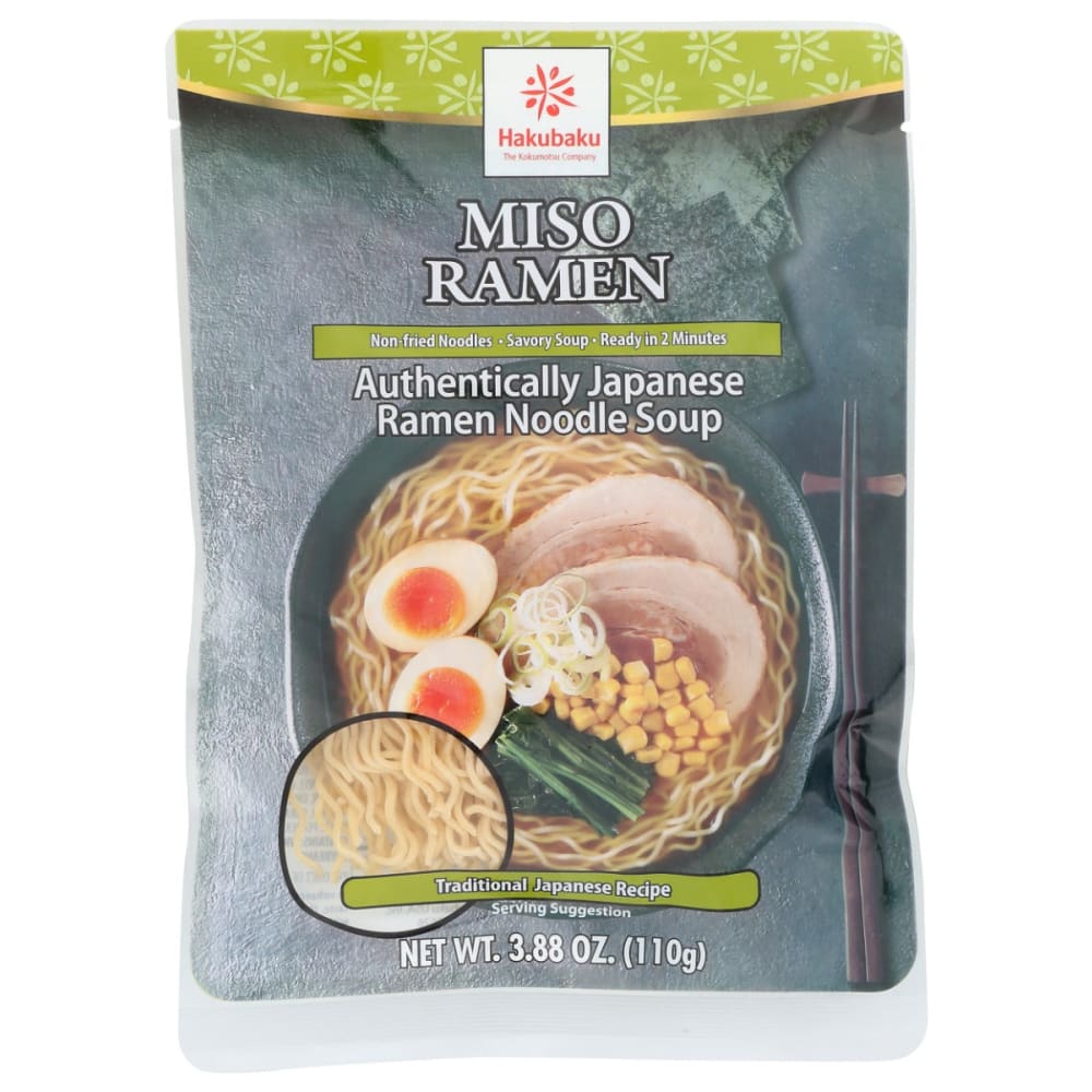HAKUBAKU: Miso Ramen 3.88 oz (Pack of 5) - Food - HAKUBAKU