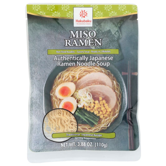 HAKUBAKU: Miso Ramen 3.88 oz (Pack of 5) - Food - HAKUBAKU