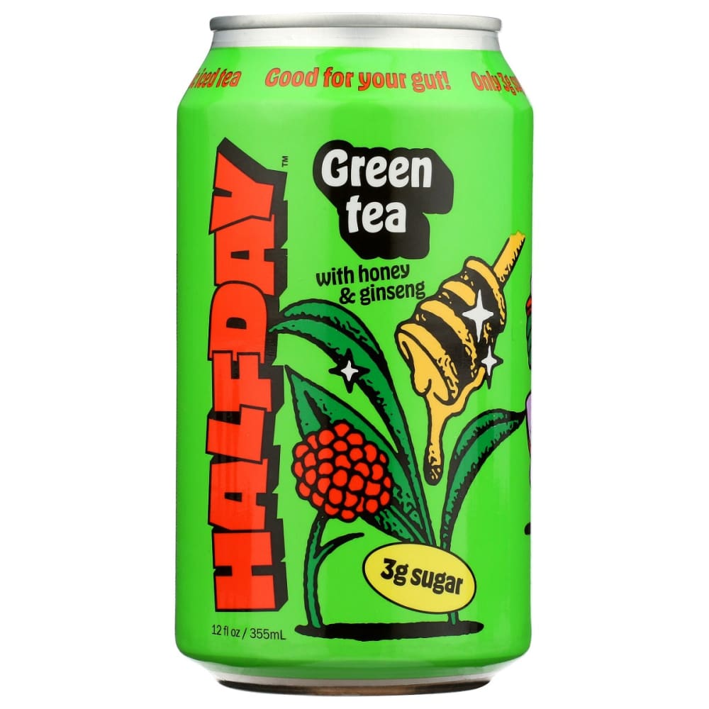 HALFDAY: Tea Green Honey Ginseng 12 fo (Pack of 5) - Beverages > Coffee Tea & Hot Cocoa - HALFDAY